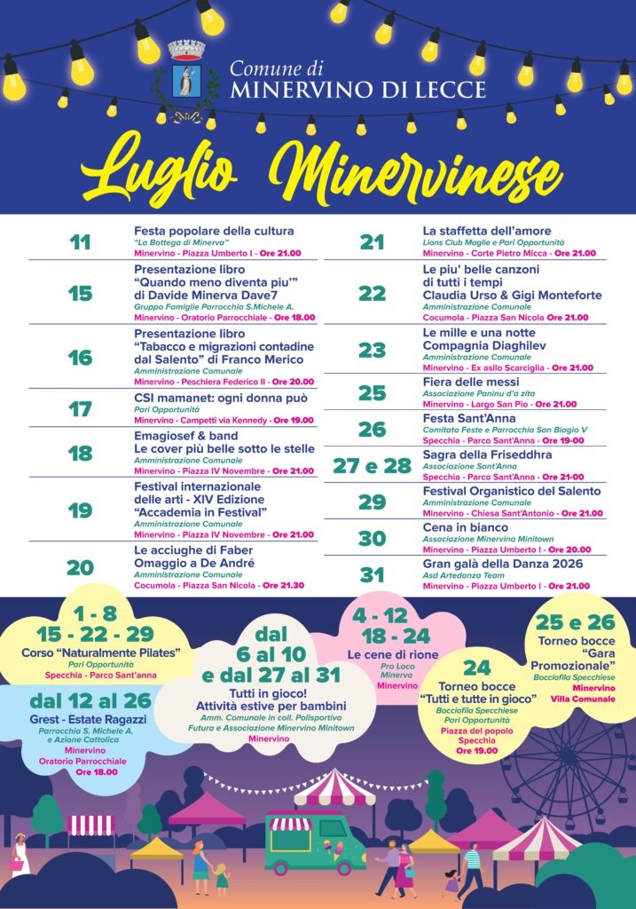 Luglio Minervinese 2026